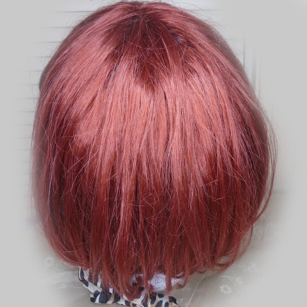 Red Hair Wig, Classic Bob for 50s Looks and 60s 70s 80s etc Styles - Picture 4 of 15